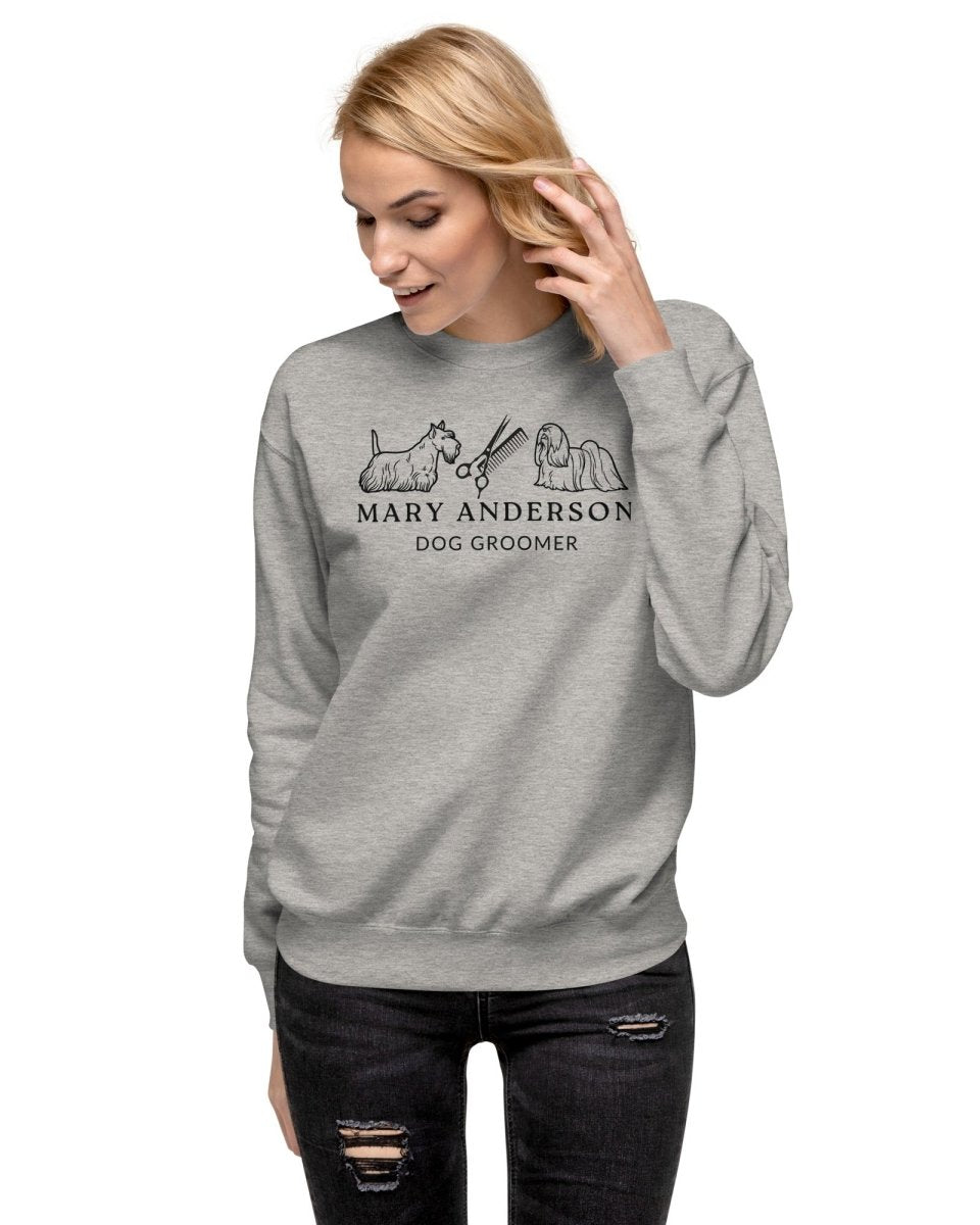 Custom Sweatshirt for Dog Groomer - neleti