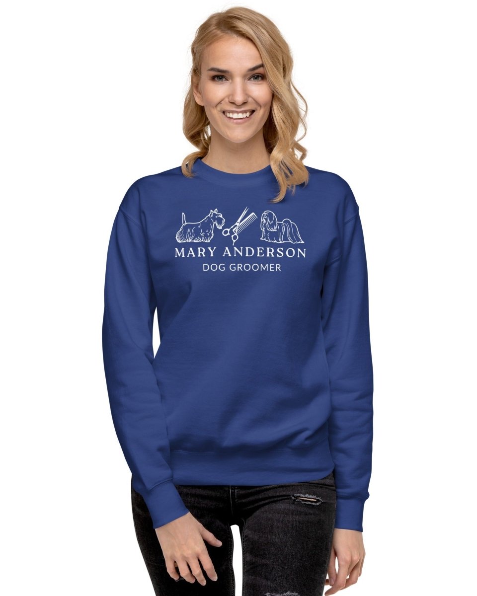 Custom Sweatshirt for Dog Groomer - neleti