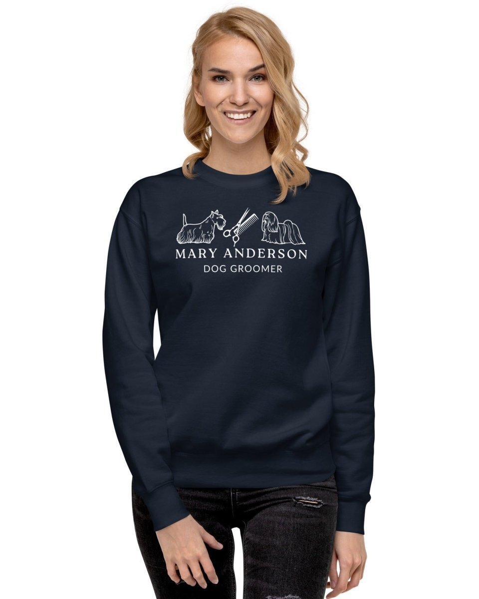 Custom Sweatshirt for Dog Groomer - neleti