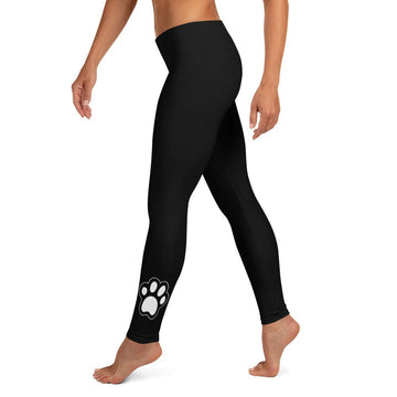 Dog Mom Leggings - Paw Print Design - neleti