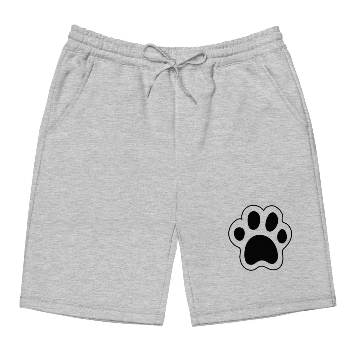 Men's Paw Print Fleece Shorts - Dog Dads - neleti