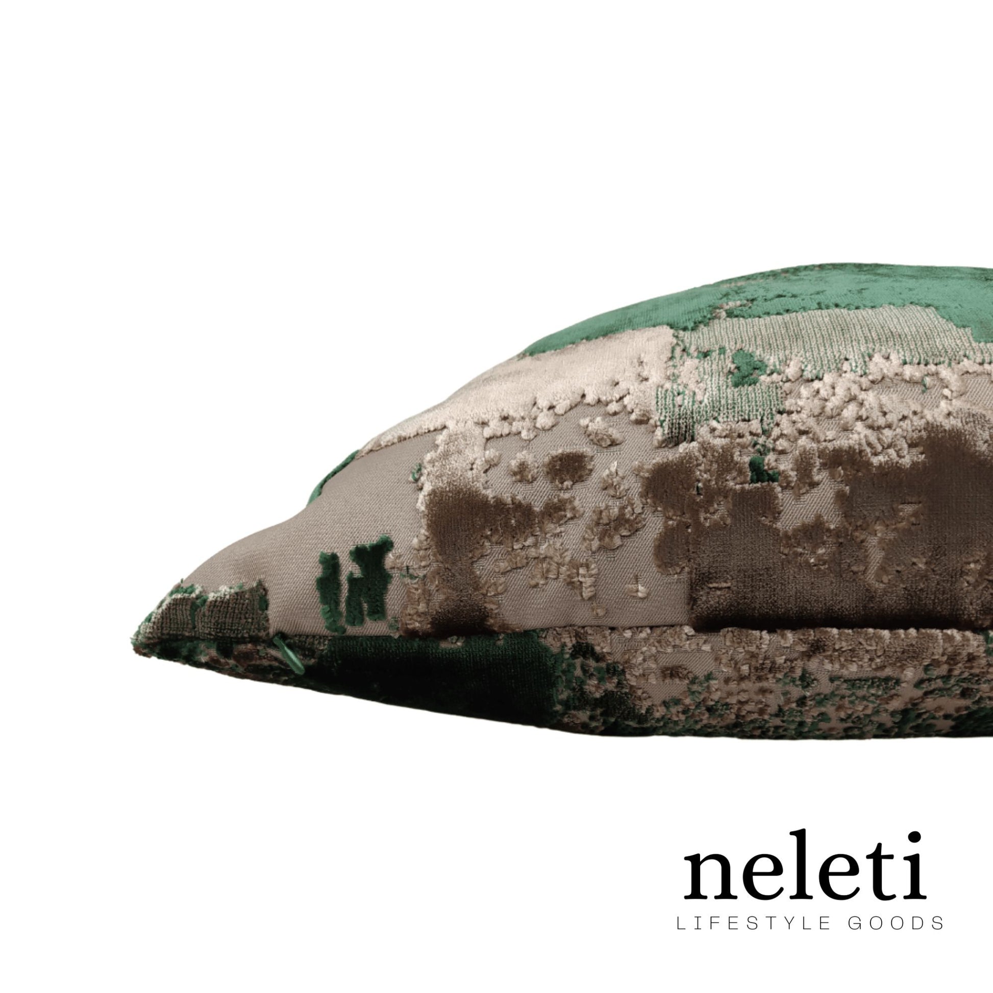 neleti.com-green-gold-accent-pillow-cover-from-luxury-velvet