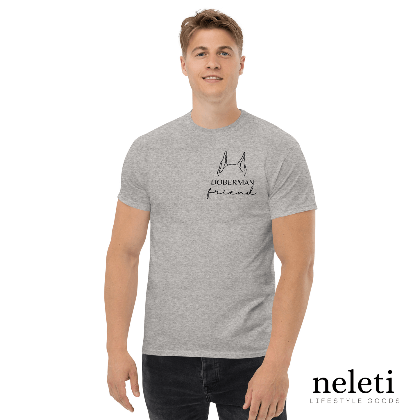 Men's Classic Tee with Personalized Dog Ears