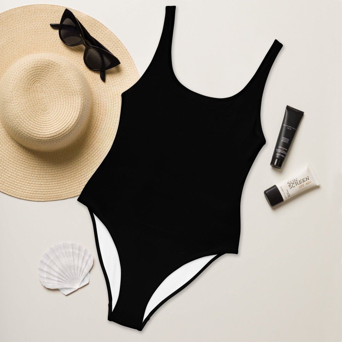 One - Piece Black Swimsuit for Women - neleti