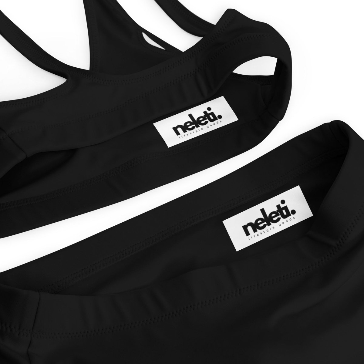 Two Piece Women's Swimsuit in Black Color - neleti