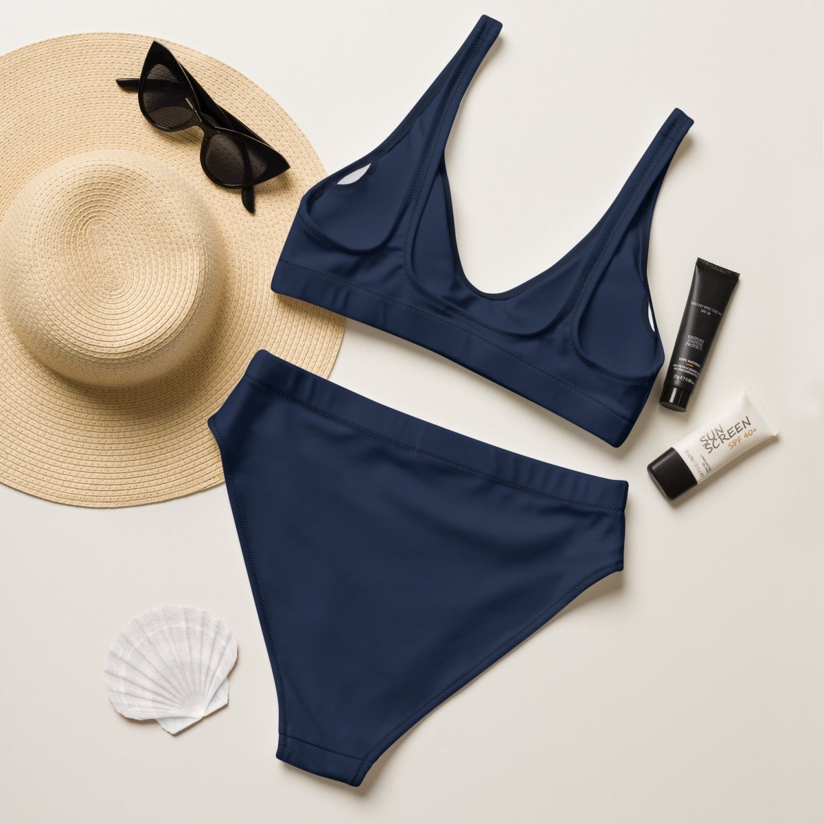 Two Piece Womens Swimsuit in Blue Color - neleti