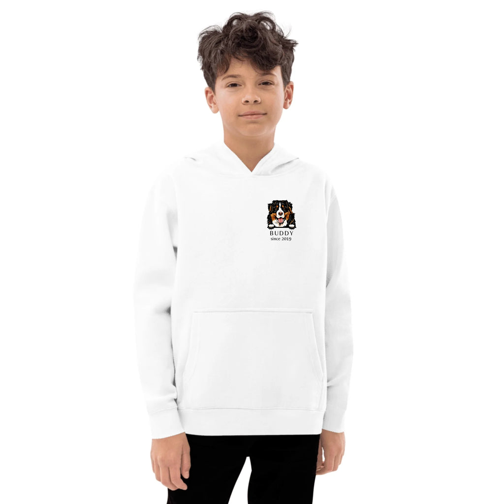 Kids Dog Breed Hoodie - Custom Name & Year Personalization