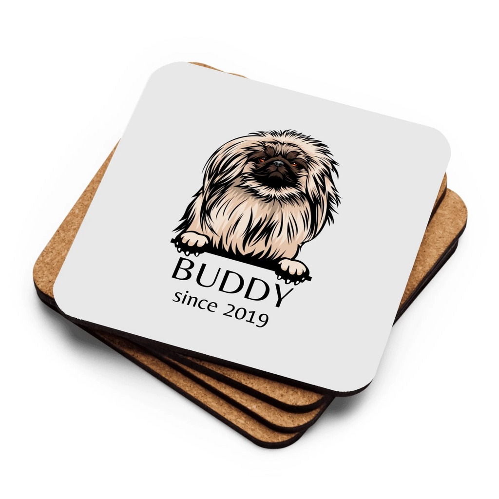 Custom Dog Breed Coasters - Cork 'Home is Where the Tail Wags'