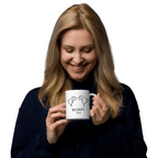 Custom Dog Ears Mug - Personalized Name & Year Coffee Cup for Dog Parents