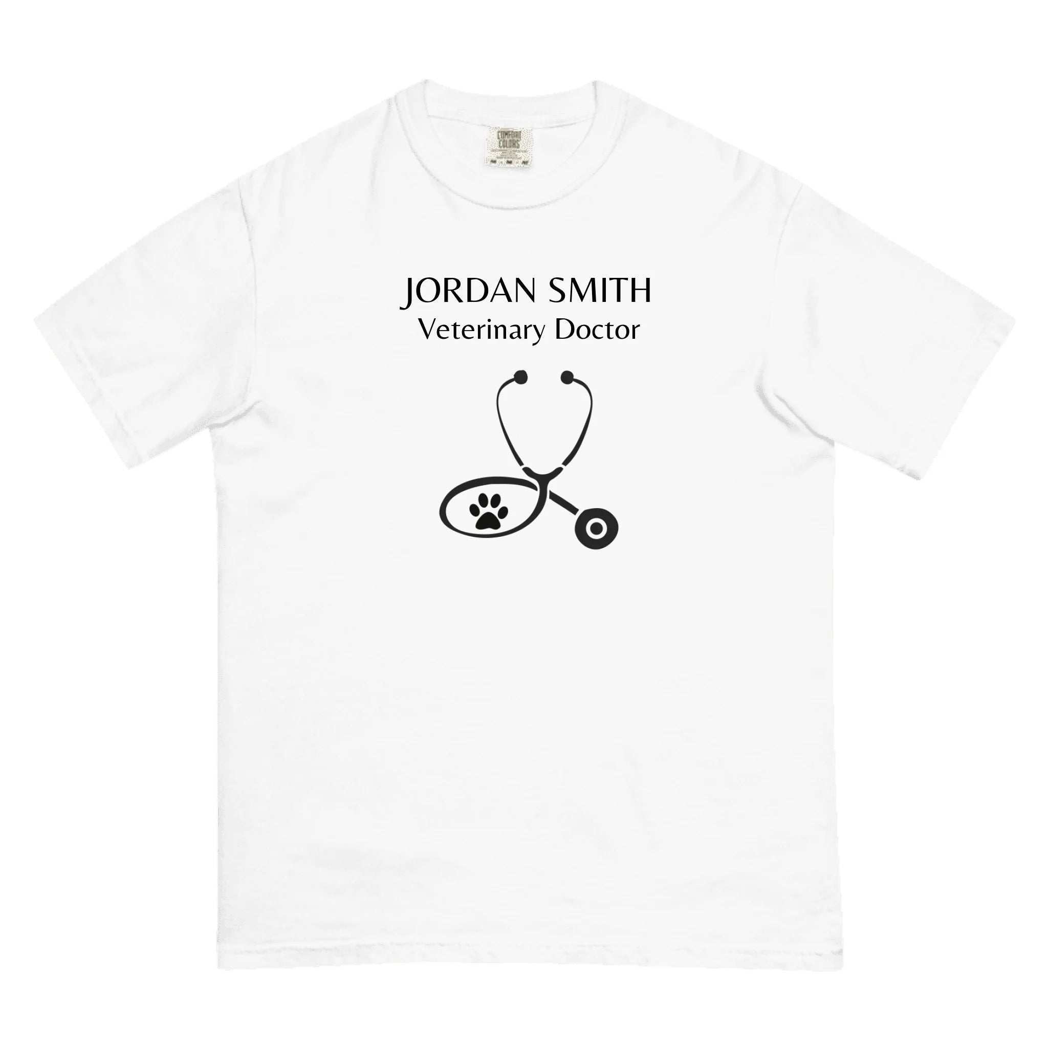 Personalized Veterinarian Shirt - Custom Name Profession Design