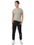 Man wearing black LIFE WITH DOGS fleece sweatpants showing comfortable fit and premium quality perfect for dog dads