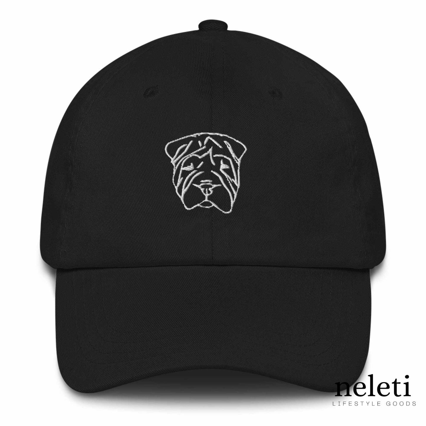 black-baseball-cap-with-embroidered-dog-face