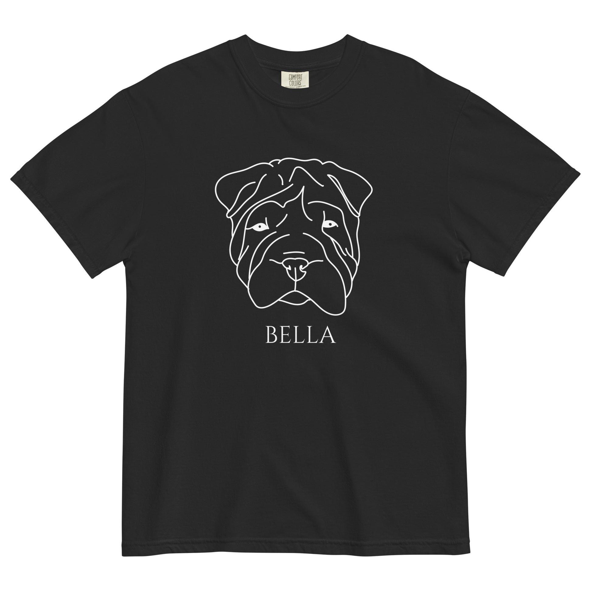 black-shirt-with-dog-face