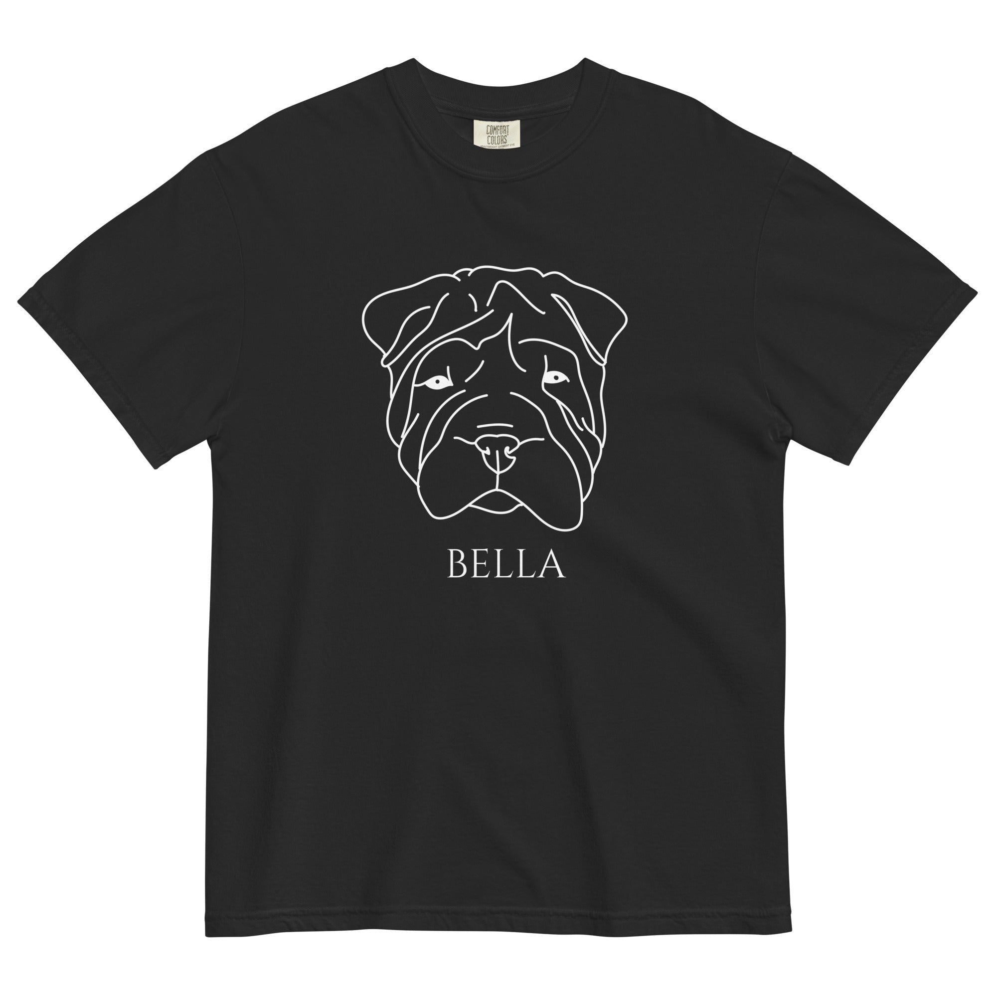 black-shirt-with-dog-face