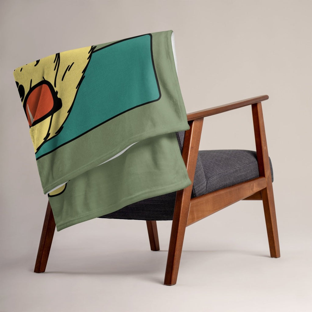 Camouflage Blanket with Doctor Dog - neleti