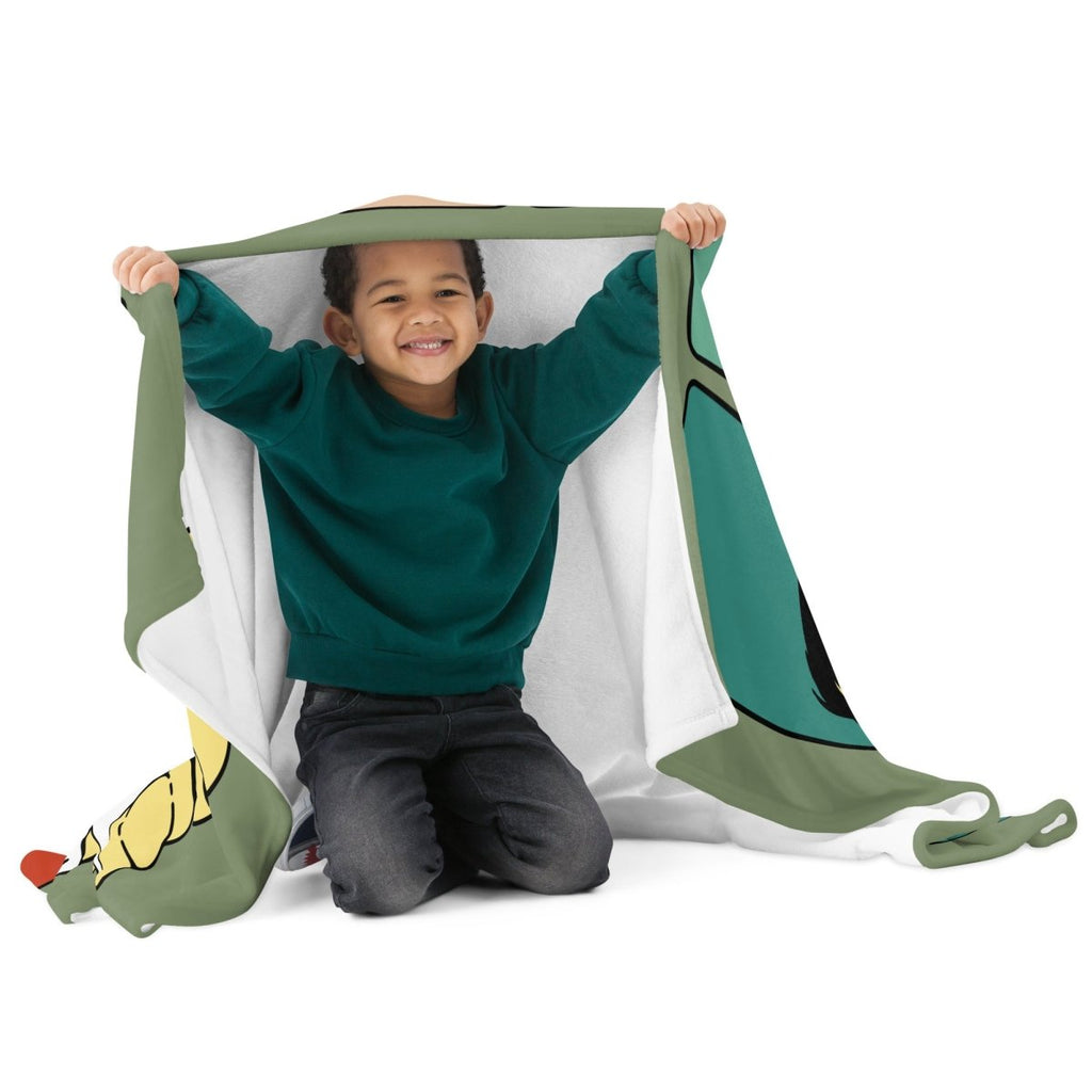 Camouflage Blanket with Doctor Dog - neleti