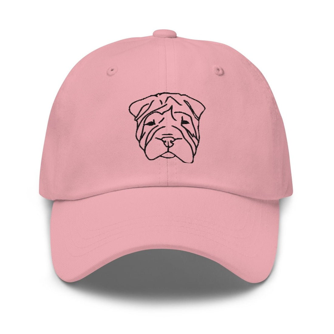 Cap with Embroidered Dog Faces - neleti