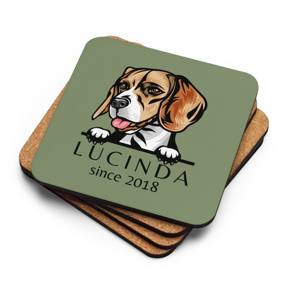 Custom Coasters with Dog Breed Print at Neleti.com - neleti