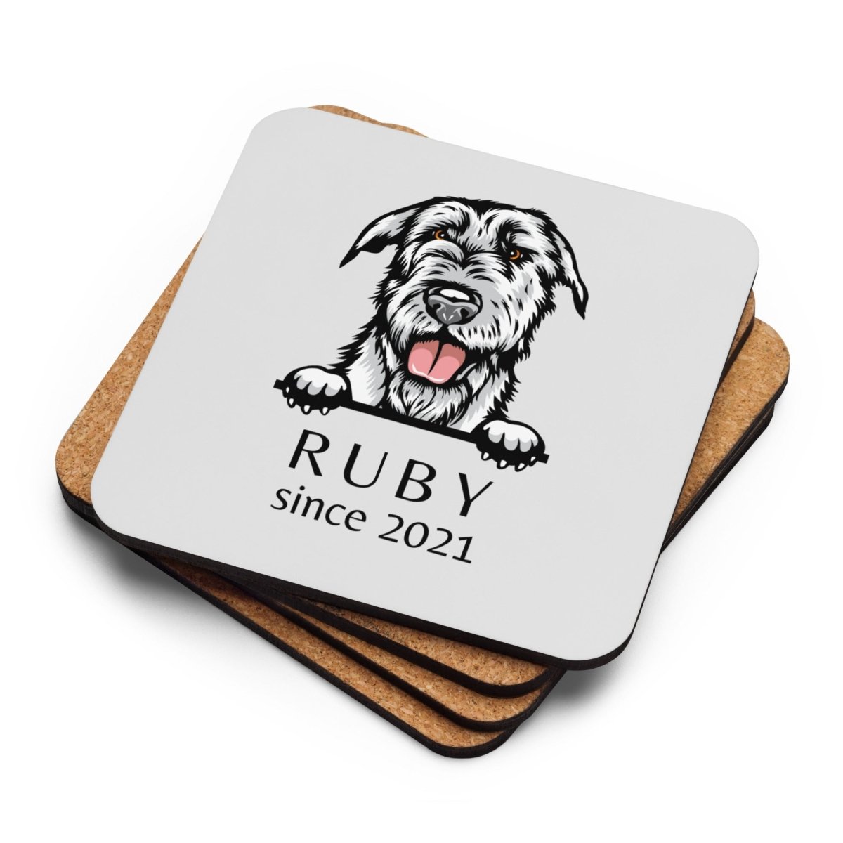 Custom Coasters with Dog Breed Print at Neleti.com - neleti