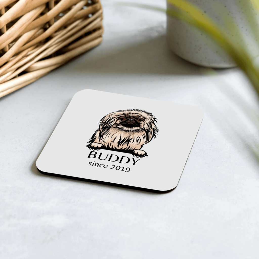 Custom Dog Breed Coasters - Cork 'Home is Where the Tail Wags' - neleti