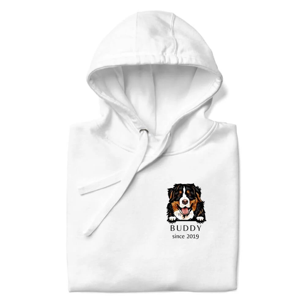 Custom Dog Breed Hoodie - Personalized Name Year Design - neleti