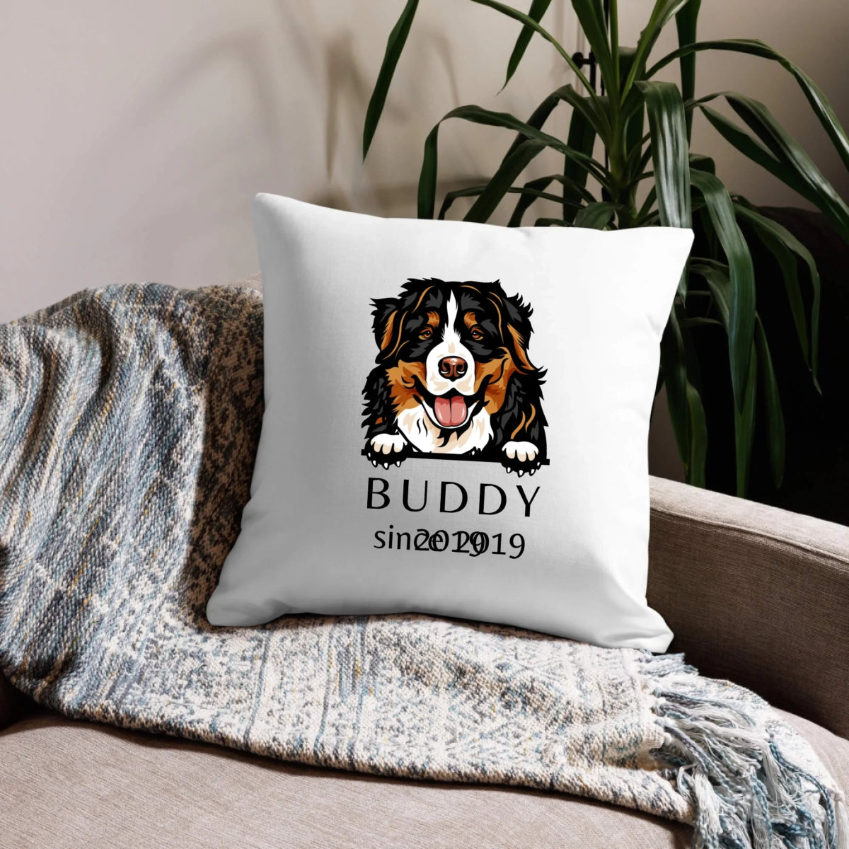 Custom Dog Breed Pillow - Personalized Pet Memorial with Name - neleti