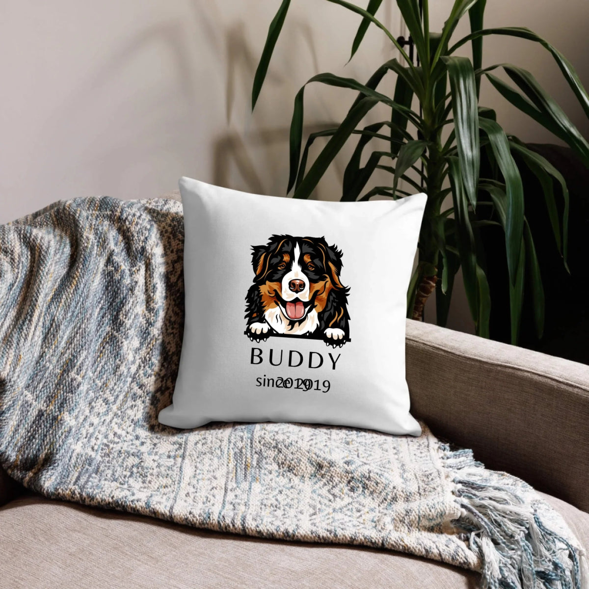 Custom Dog Breed Pillow - Personalized Pet Memorial with Name - neleti