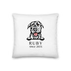 Custom Dog Breed Pillow - Personalized Pet Memorial with Name - neleti