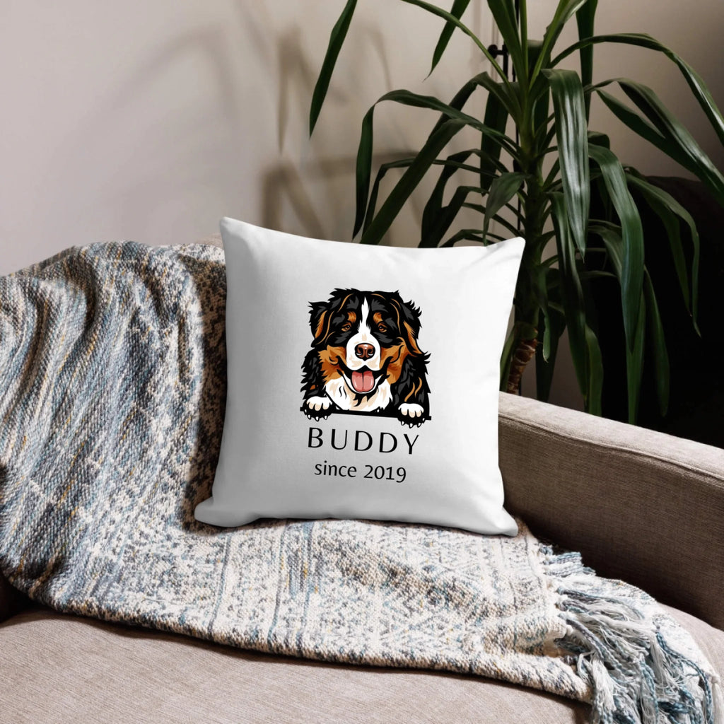 Custom Dog Breed Pillow - Personalized Pet Memorial with Name - neleti