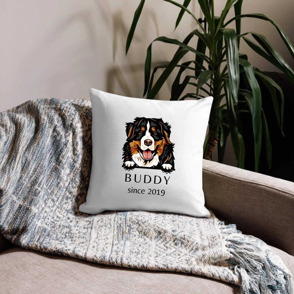 Custom Dog Breed Pillow - Personalized Pet Memorial with Name - neleti