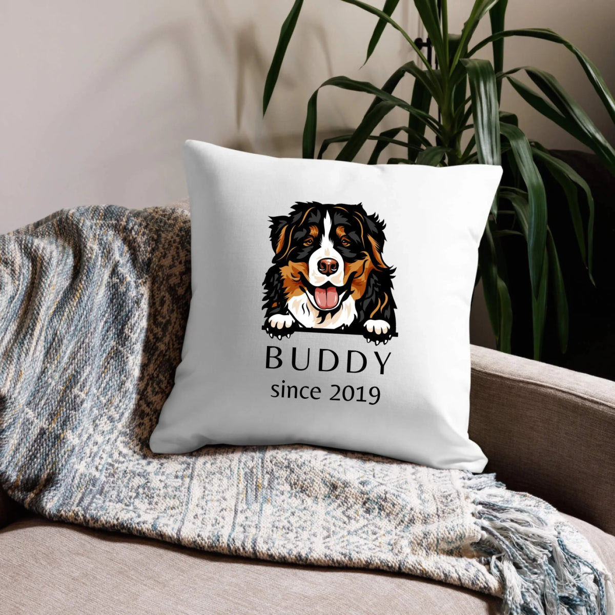 Custom Dog Breed Pillow - Personalized Pet Memorial with Name - neleti