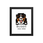 Custom Dog Breed Portrait - Personalized Framed Wall Art - neleti