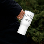 Custom Dog Ears Travel Mug - Personalized Name & Year for Dog Parents - neleti