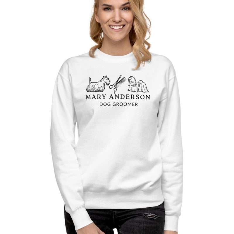 Custom Sweatshirt for Dog Groomer - neleti