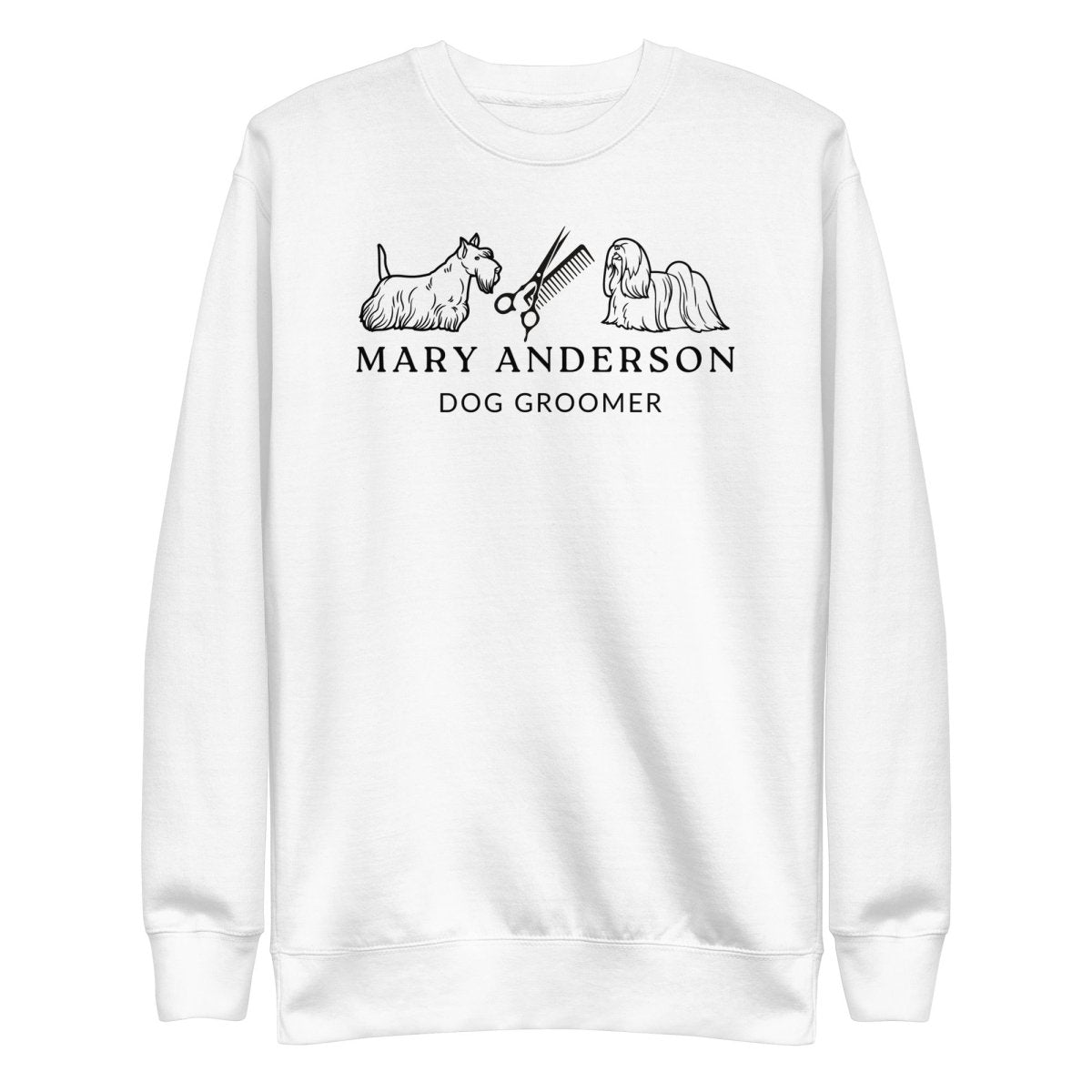Custom Sweatshirt for Dog Groomer - neleti