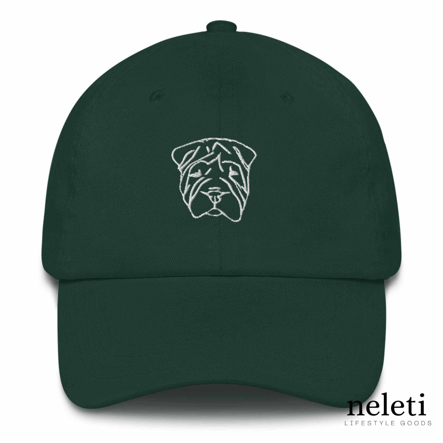 Custom Baseball Cap and Trucker hat - with Embroidered Dog Faces at Neleti.com