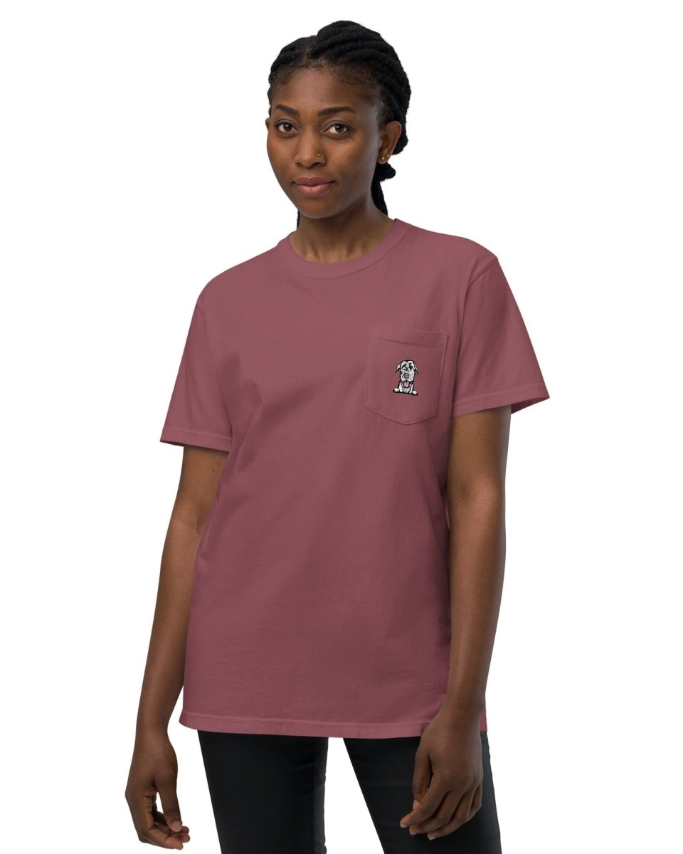 Dog Breed Pocket Shirt - Custom Dog Parent Tee - neleti