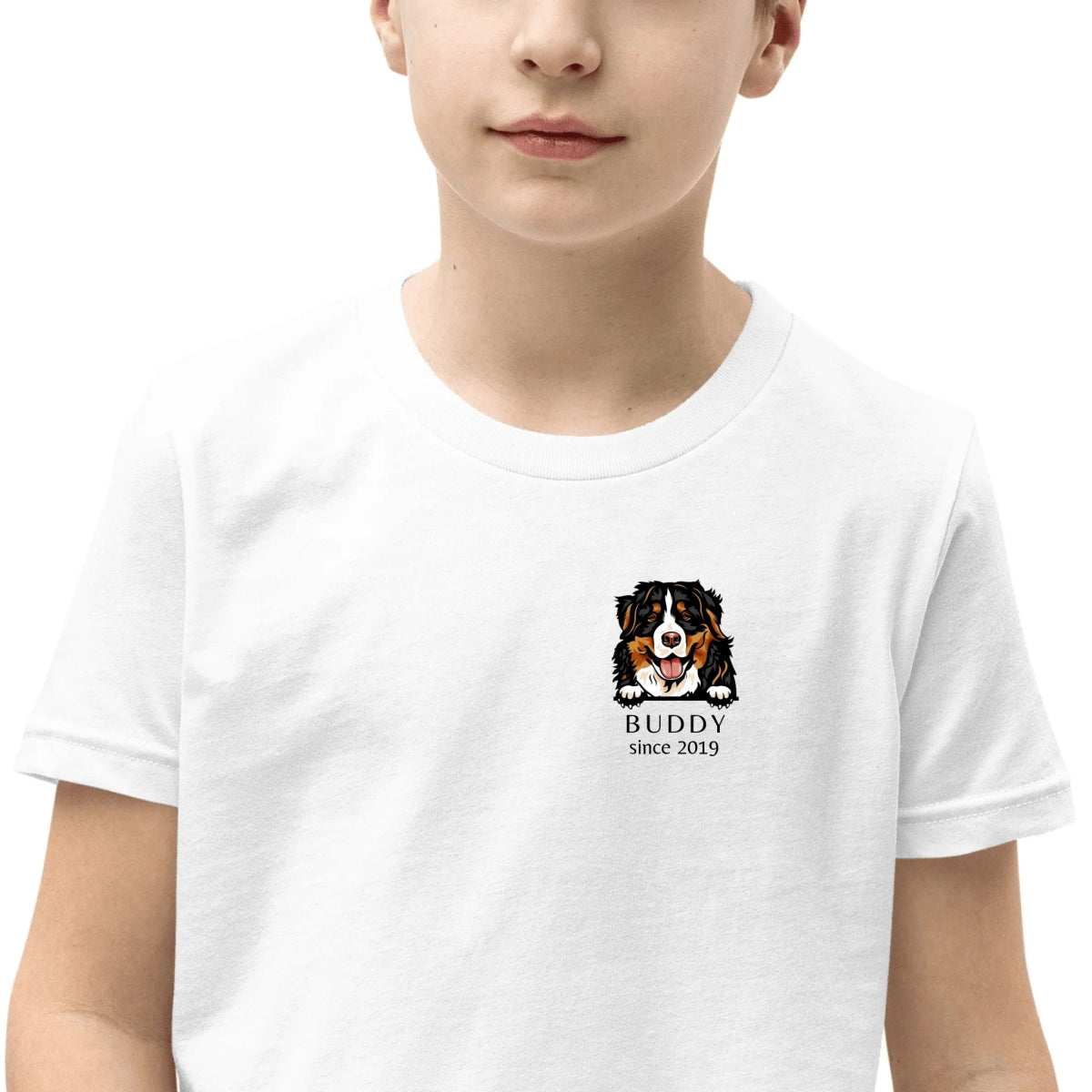 Dog Breed Youth Shirt - Custom Kids Tee with Name & Year - neleti