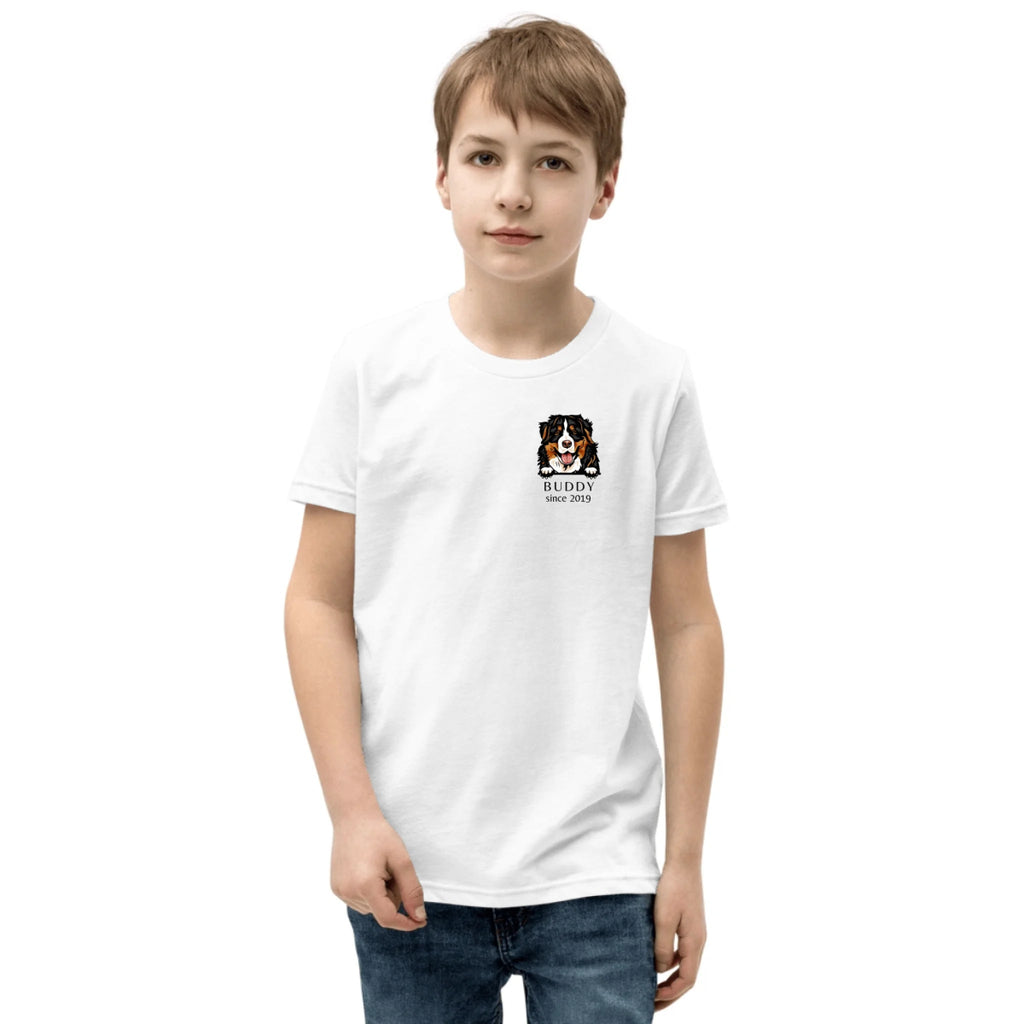Dog Breed Youth Shirt - Custom Kids Tee with Name & Year - neleti