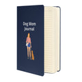 dog-mom-hardcover-bound-notebook-navy-front-detail