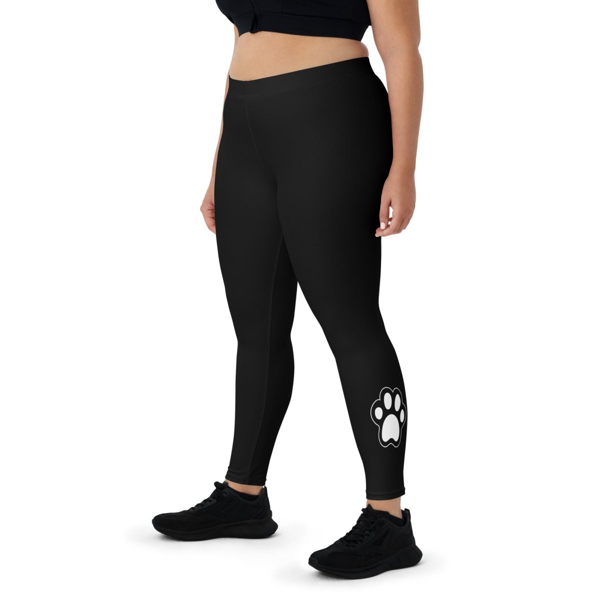 Dog Mom Leggings - Paw Print Design - neleti