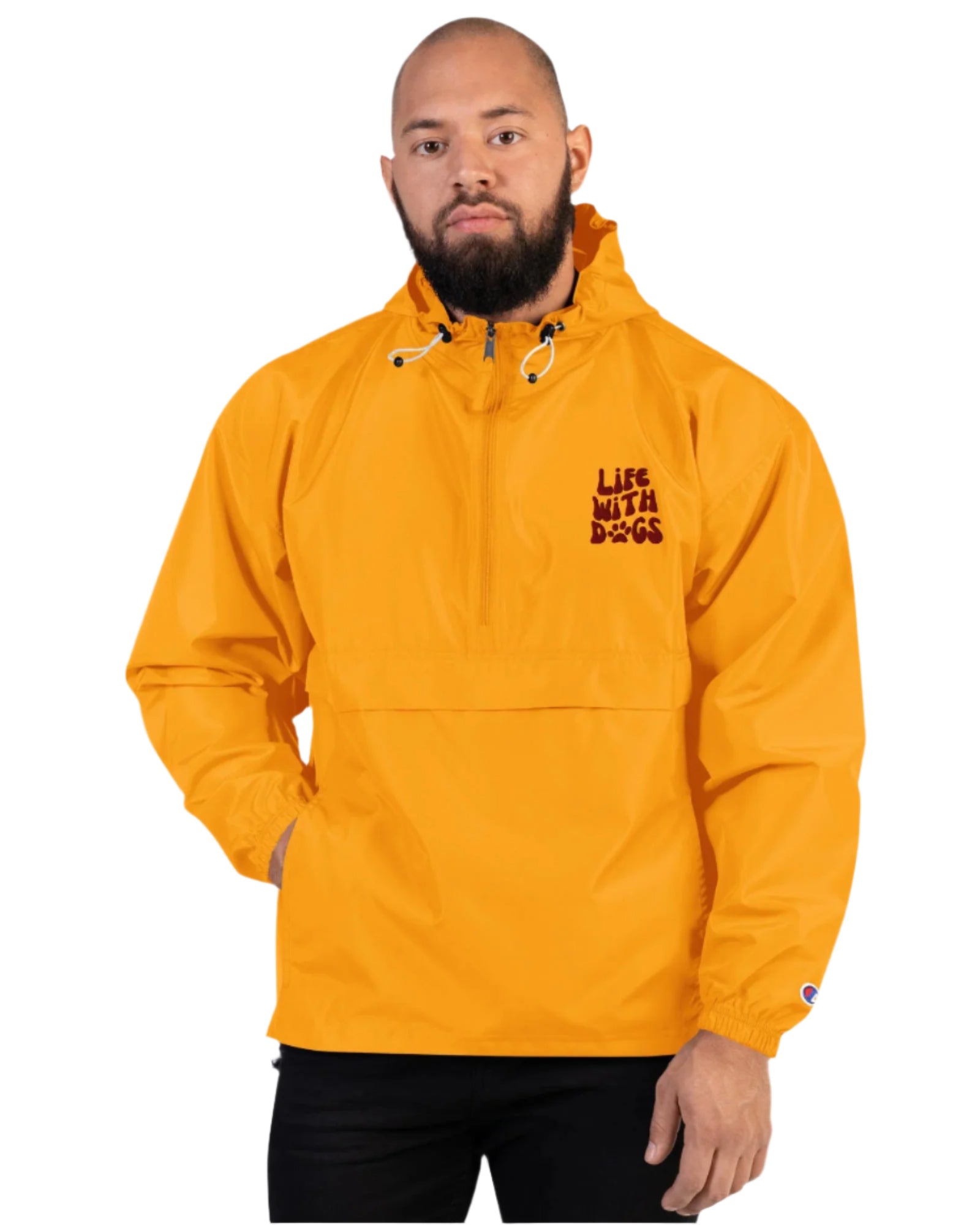 embroidered-champion-packable-jacket-gold