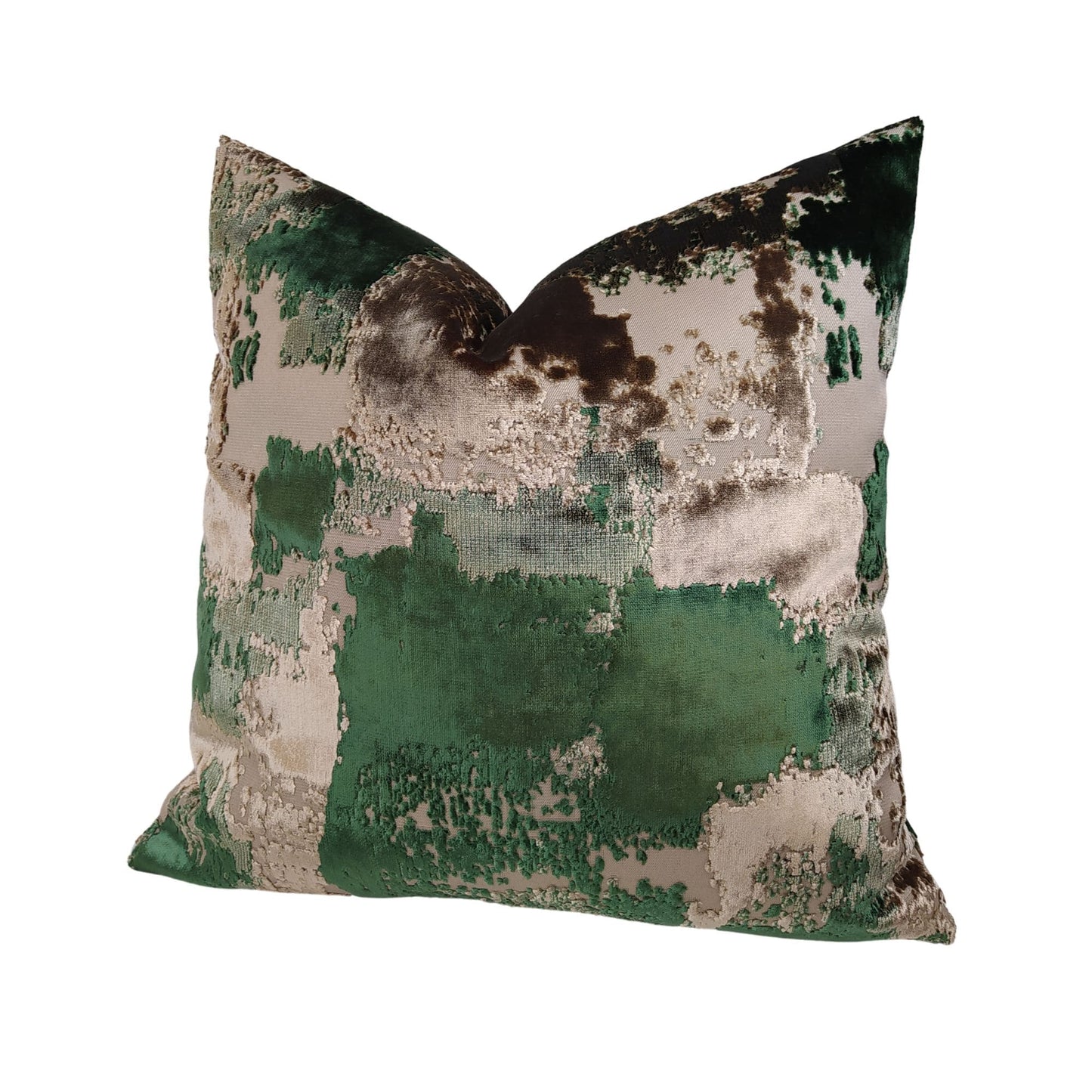Green Gold Accent Pillow Cover