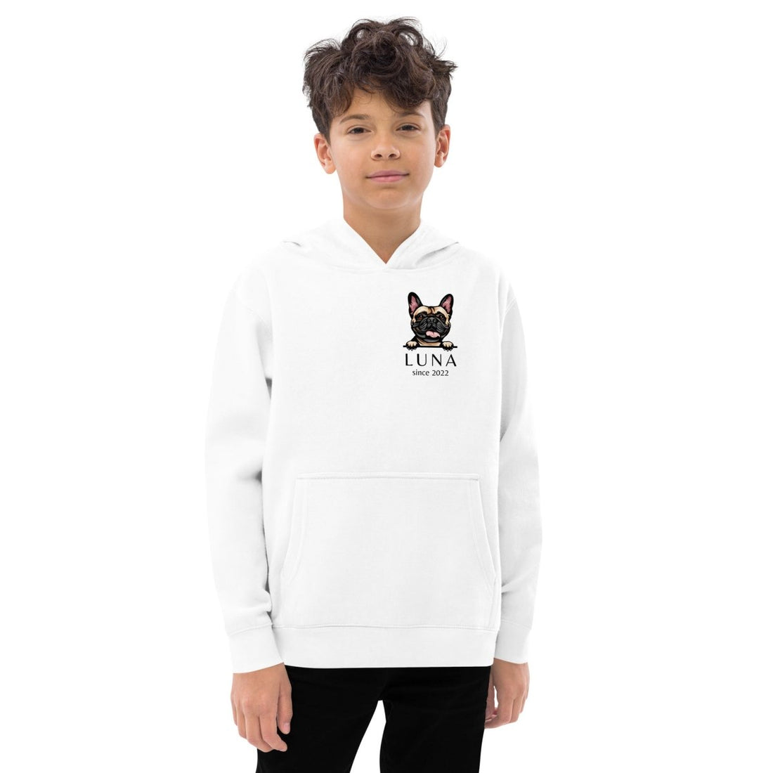 Kids Dog Breed Hoodie - Custom Name & Year - neleti