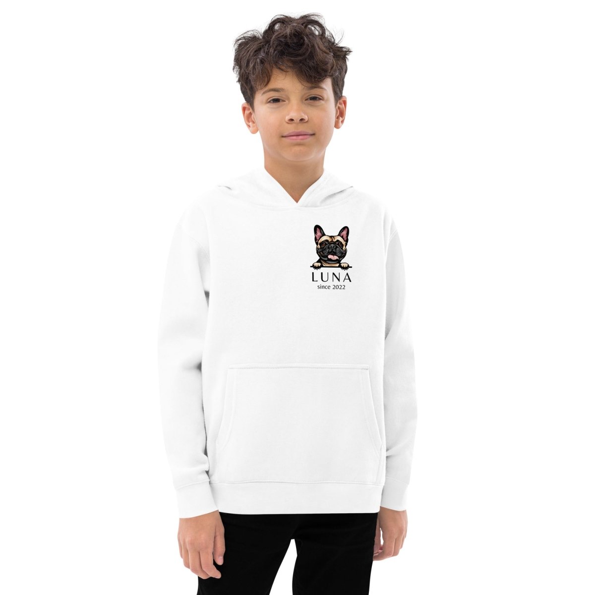 Kids Dog Breed Hoodie - Custom Name & Year - neleti
