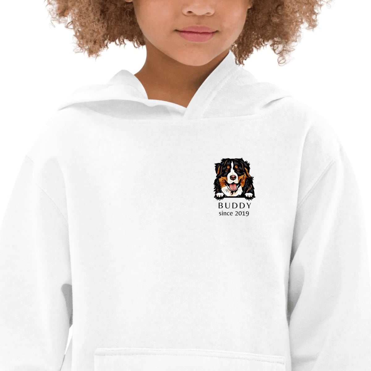 Kids Dog Breed Hoodie - Custom Name & Year Personalization - neleti