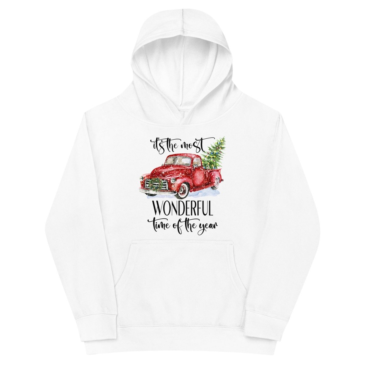 Kids Hoodies with Christmas Truck - neleti