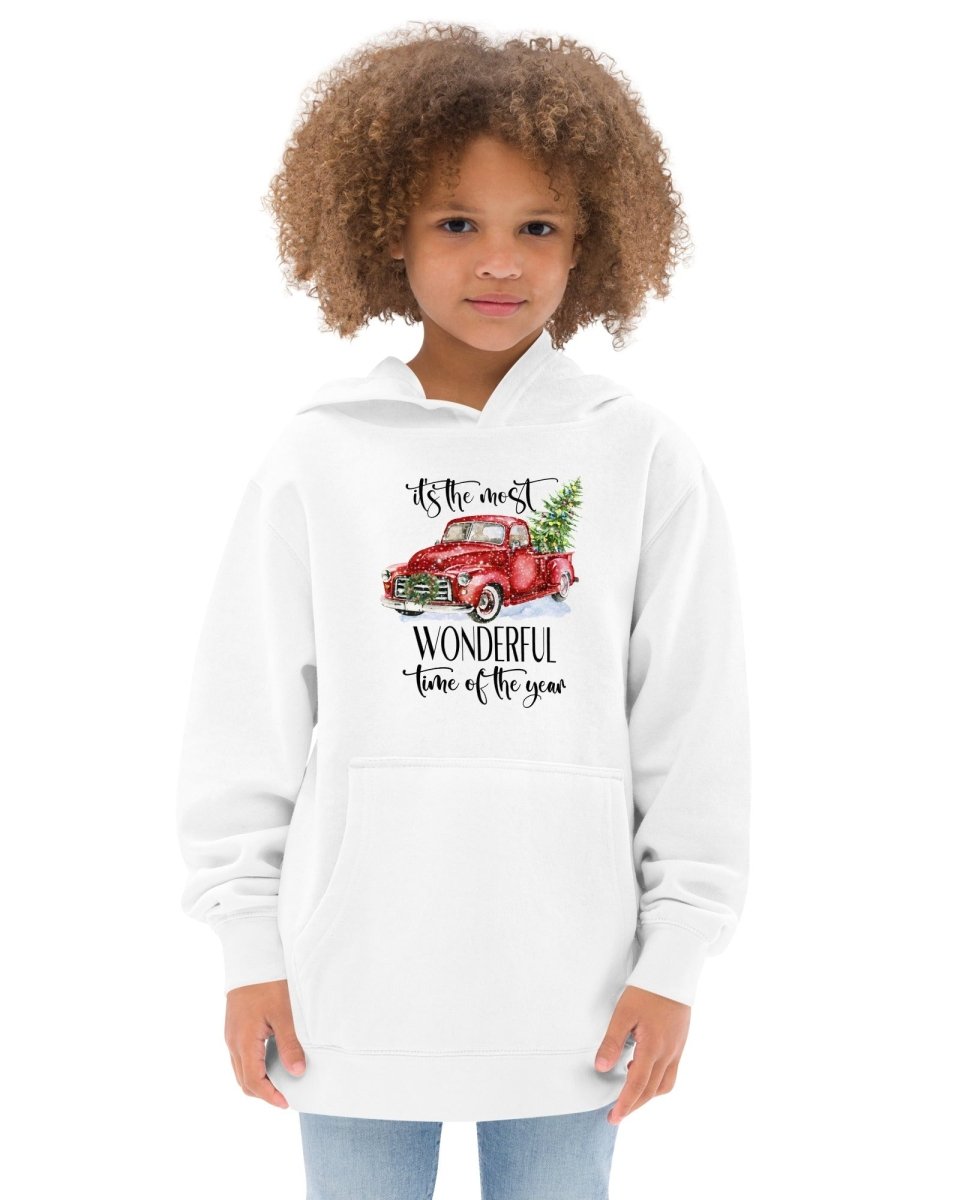 Kids Hoodies with Christmas Truck - neleti