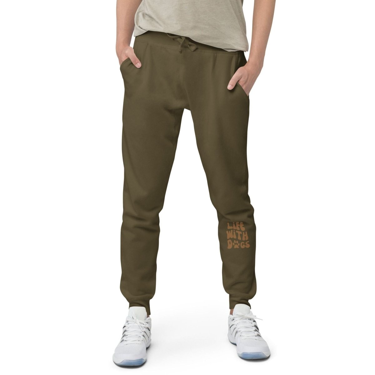 LIFE WITH DOGS' Fleece Sweatpants - Cozy Loungewear - neleti