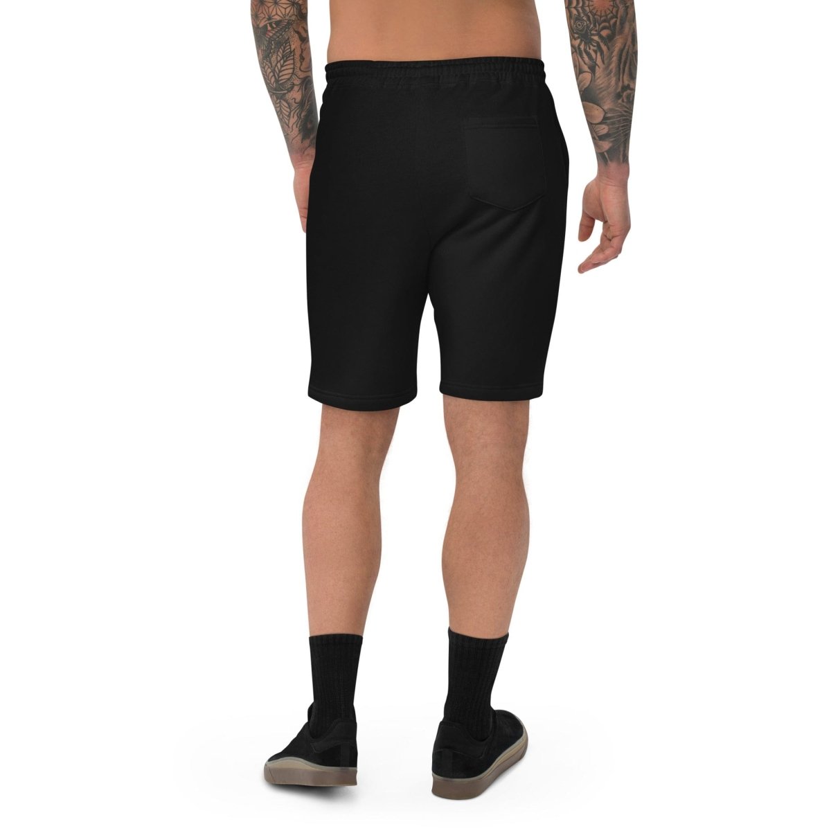 Men's Paw Print Fleece Shorts - Dog Dads - neleti